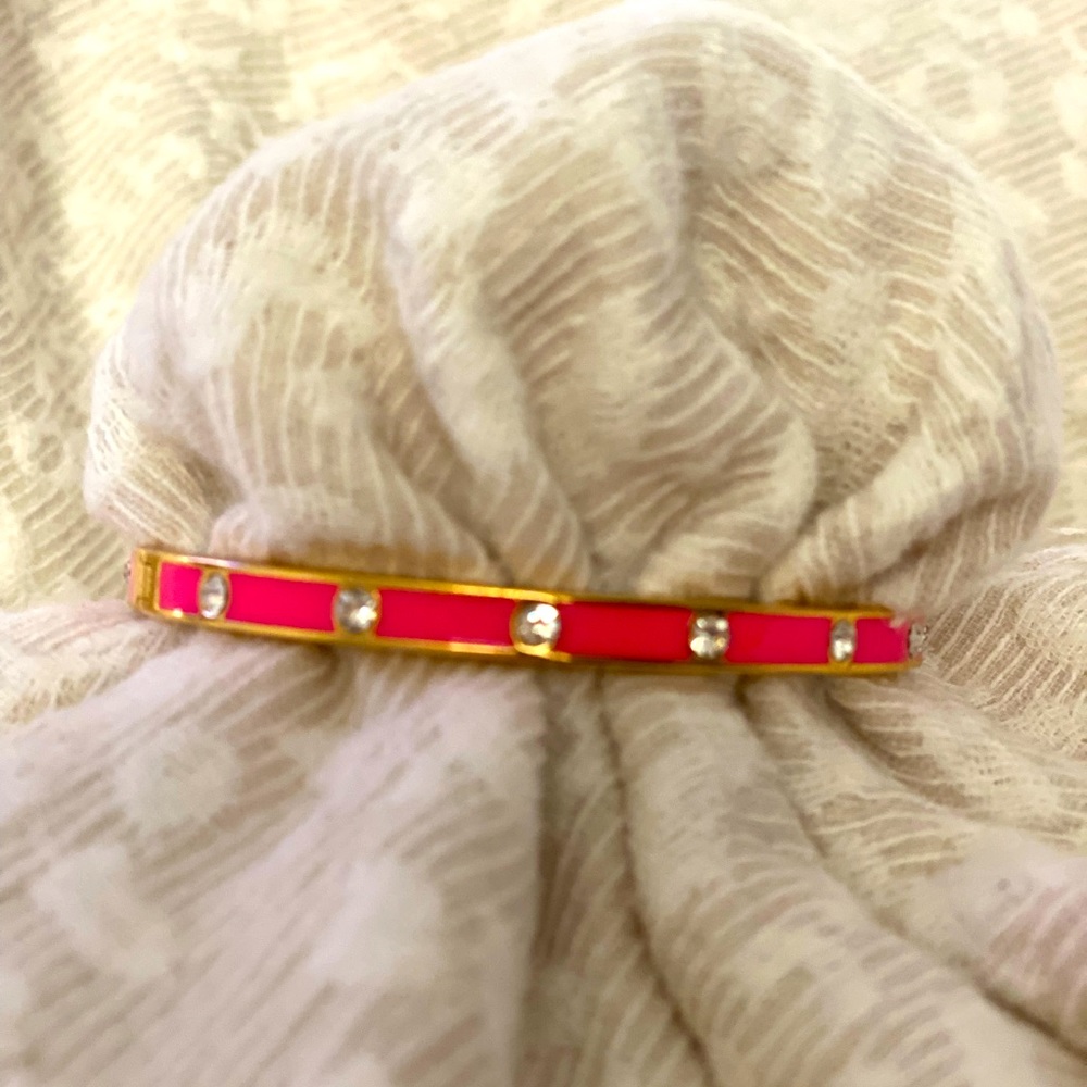 Kate Spade Neon Pink hinge cuff
